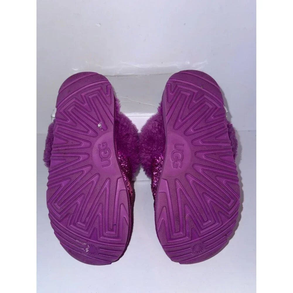 UGG Kids purple Sparkle Clog Slippers